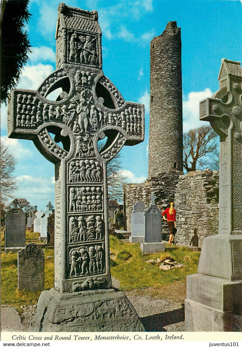 CPSM Celtic Cross And Round Tower,Monasterboice     L2014 - Louth