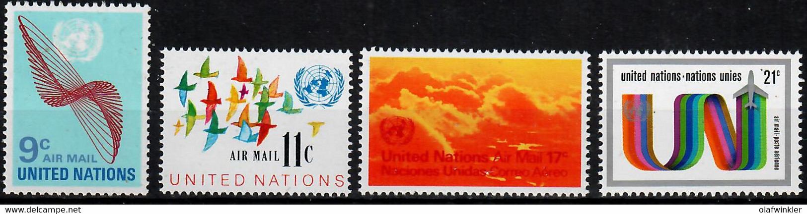 1972 Air Sc C15-18 / YT A15-18 / Mi 245-8 MNH / Neuf Sans Charniere / Postfrisch - Luchtpost