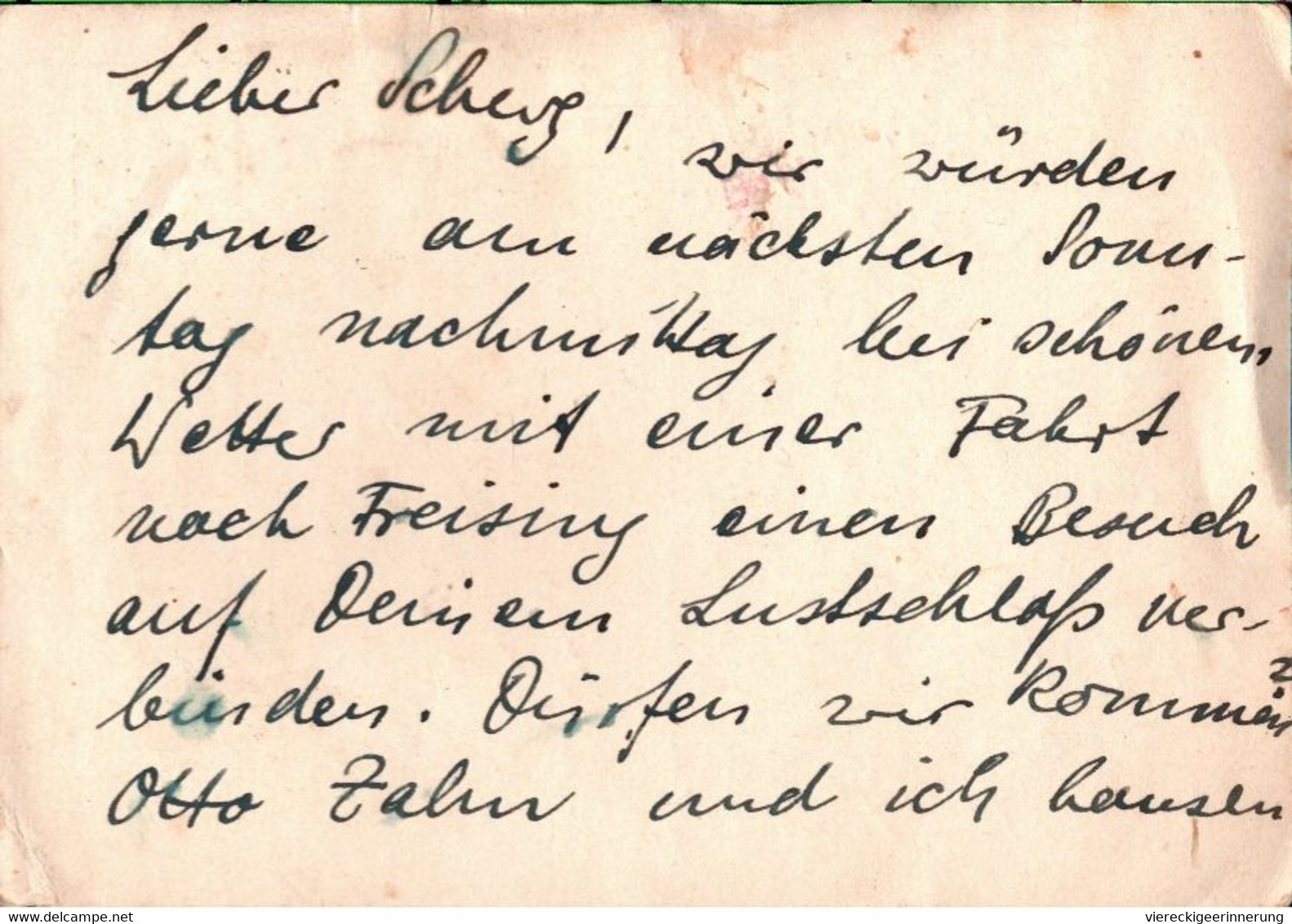 ! Autographen Otto Zahn, Paul Stöcklein, Ganzsache 1936 Aus München - Lettres & Documents