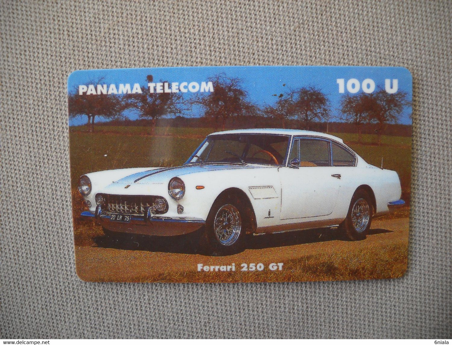 6868 Télécarte Collection  VOITURE FERRARI 250 GT PANAMA     (scans Recto Verso)  Carte Téléphonique - Autos