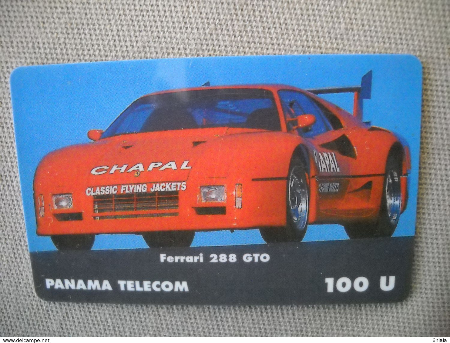 6866 Télécarte Collection  VOITURE FERRARI 288 GTO PANAMA     (scans Recto Verso)  Carte Téléphonique - Auto's