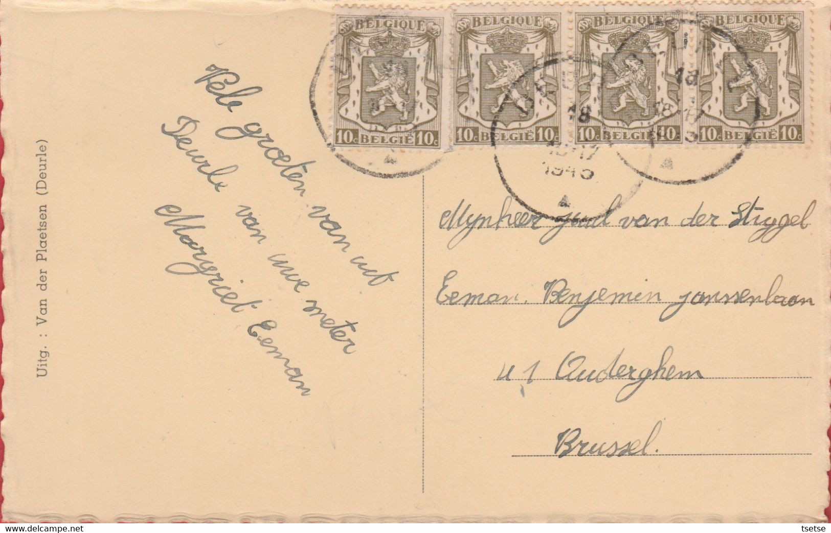 Deurle - Kerkweg - 1945 ( Verso Zien ) - Sint-Martens-Latem