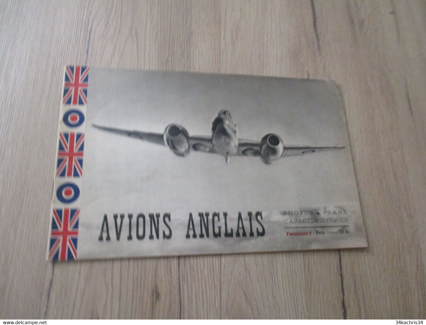 Catalogue Avions Anglais Fascicule N°2 France Editions Presse 1945 Photos Plans Caractéristiques - Luchtvaart