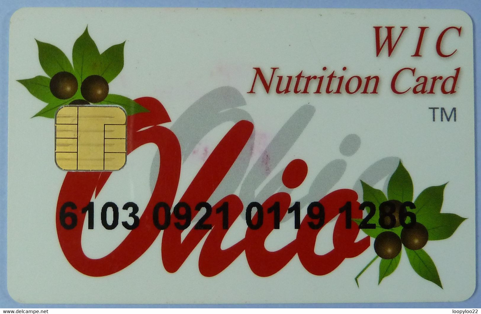 USA - Smartcard - Ohio - Health - WIC Nutrition - Used - Schede A Pulce