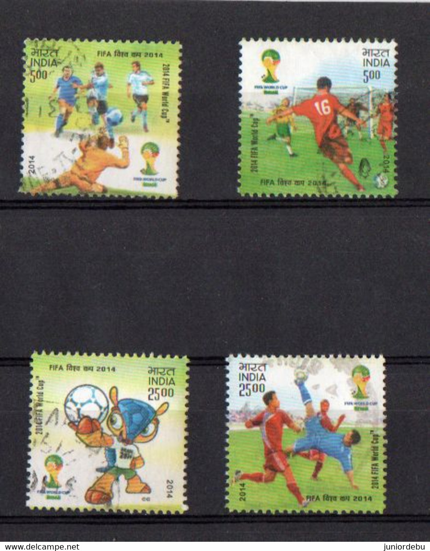 India   - 2014  - FIFA Football World Cup - Brazil   - Set - Used. - Used Stamps