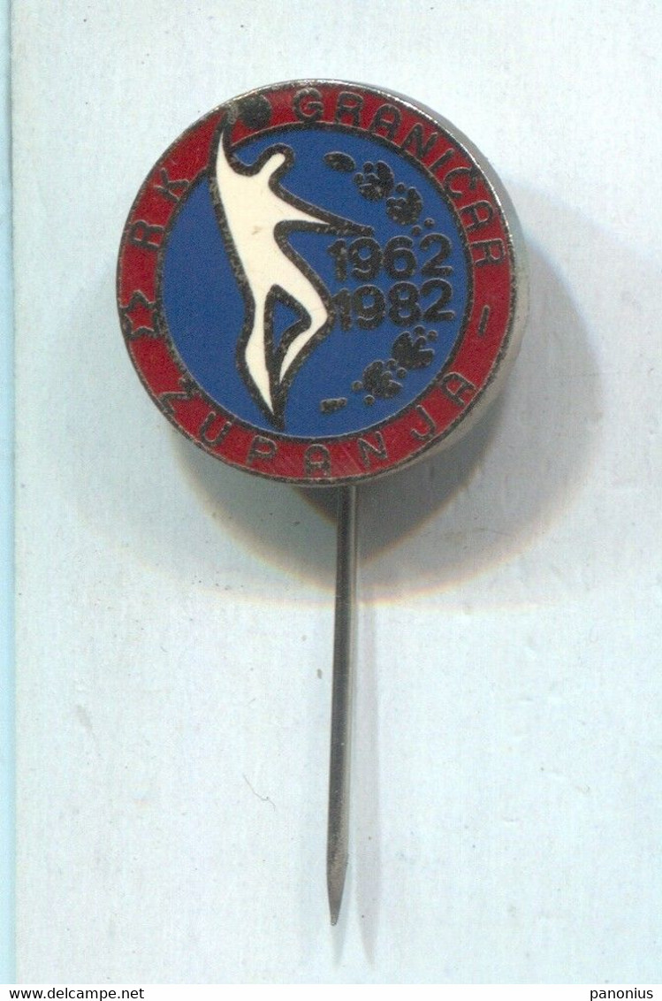 Handball Balonmano - RK Graničar Županja Croatia, Vintage Pin Badge Abzeichen, Enamel - Handball