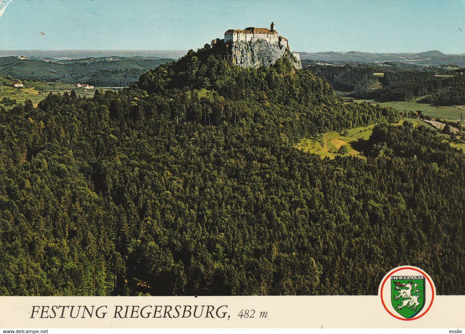 Austria Festung Feste Riegersburg - Postcard Post Card - Steiermark Coat Of Arms - Riegersburg