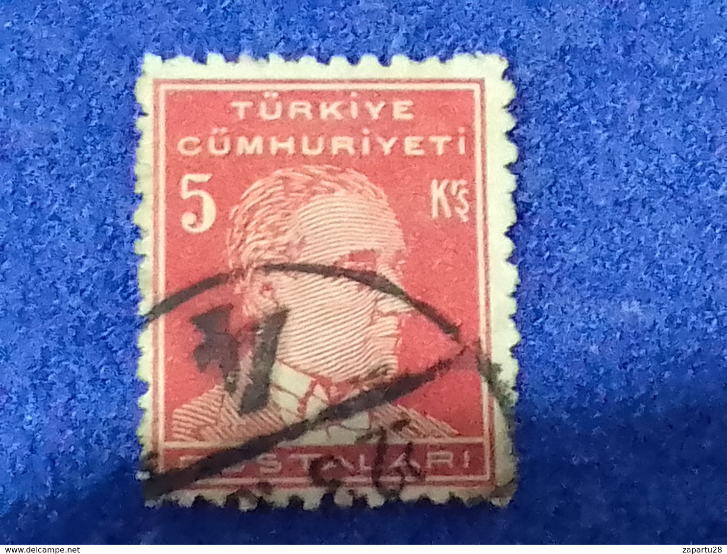 TÜRKİYE- 1930- 40-     5K    BİRİNCİ  ATATÜRK  DAMGALI - Oblitérés