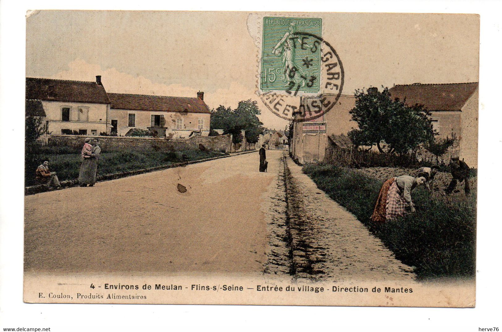 FLINS SUR SEINE - Entrée Du Village - Direction De Mantes - Flins Sur Seine