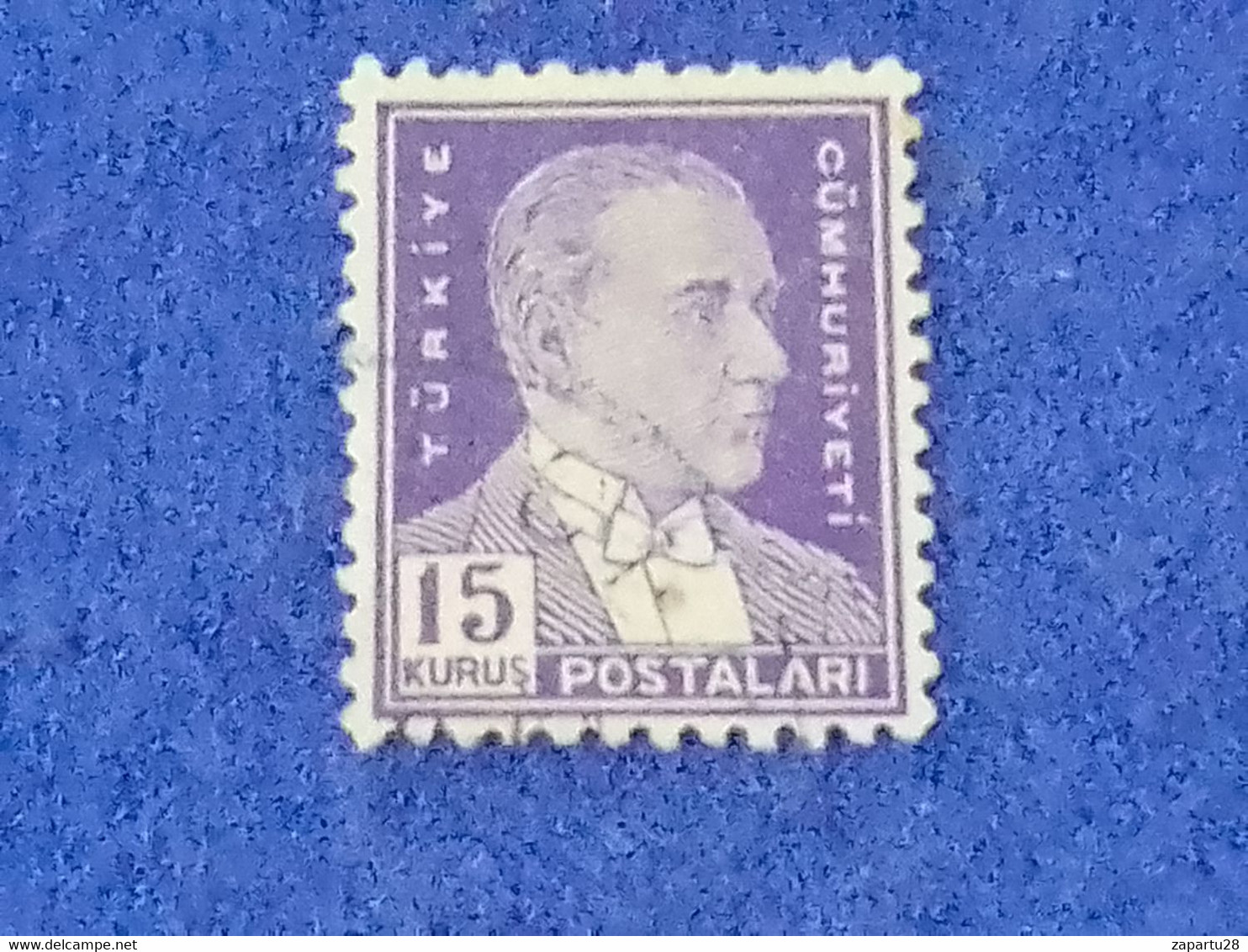 TÜRKİYE- 1930- 54-     15K      ATATÜRK  DAMGALI - Used Stamps