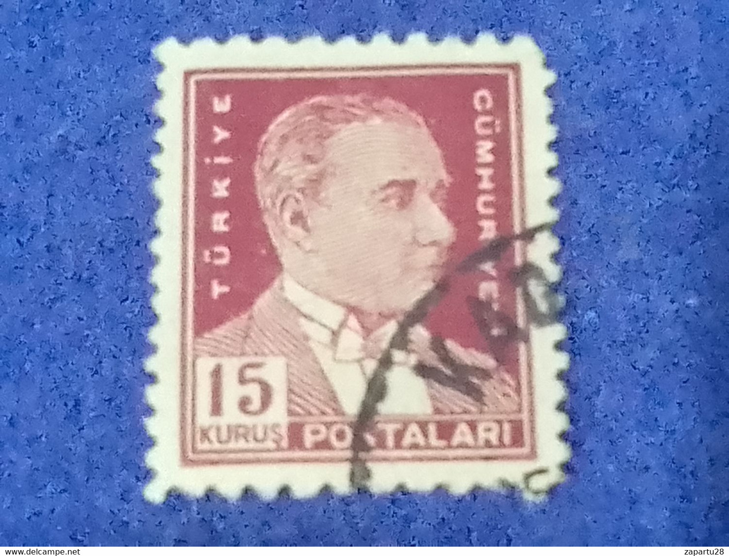TÜRKİYE- 1930- 54-     15K   BİRİNCİ   ATATÜRK  DAMGALI - Oblitérés