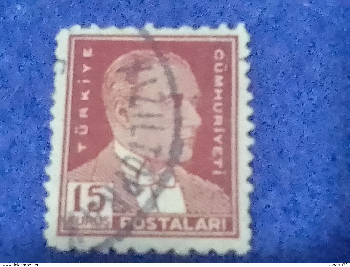 TÜRKİYE- 1930- 54-     15K   BİRİNCİ   ATATÜRK  DAMGALI - Used Stamps