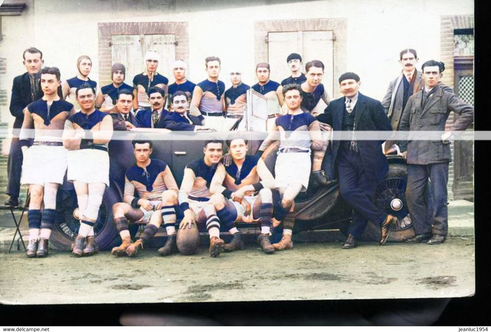 EPERNAY EQUIPE DU RUGBY       TIRAGE MODERNE D APRES PLAQUE PHOTO RECOLORISEE PAR MES SOINS - Rugby