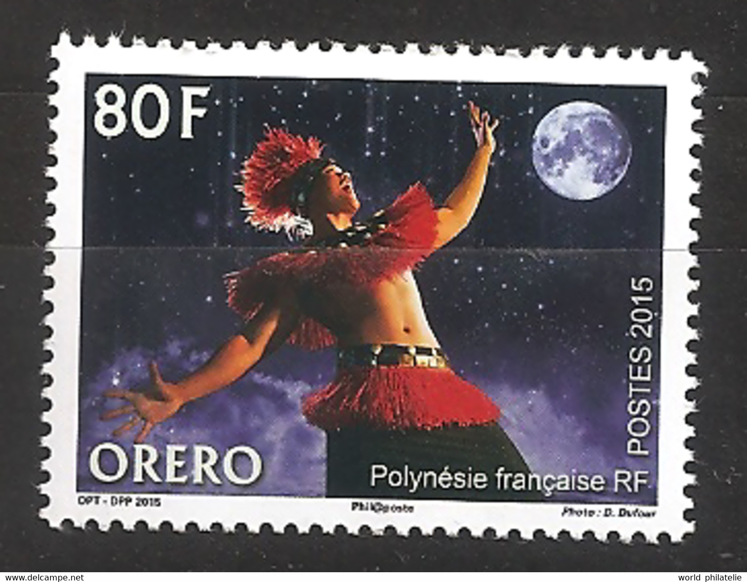 Polynésie 2015 N° 1089 ** Art Oratoire, Orero, Terre, Costume, Etoiles, Espace, Langue, Transmission Histoire Géographie - Neufs