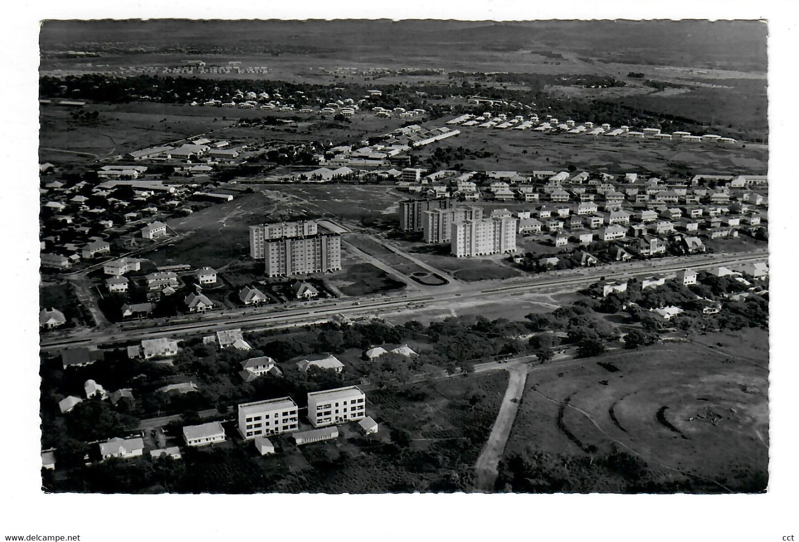 Congo Belge  Leopoldville  Vue Aérienne Du Boulevard Albert 1 - Kinshasa - Léopoldville