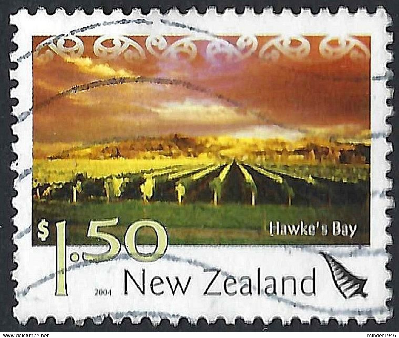 NEW ZEALAND 2004 QEII $1.50 Multicoloured, Tourist Attractions-Hawke's Bay FU - Gebruikt