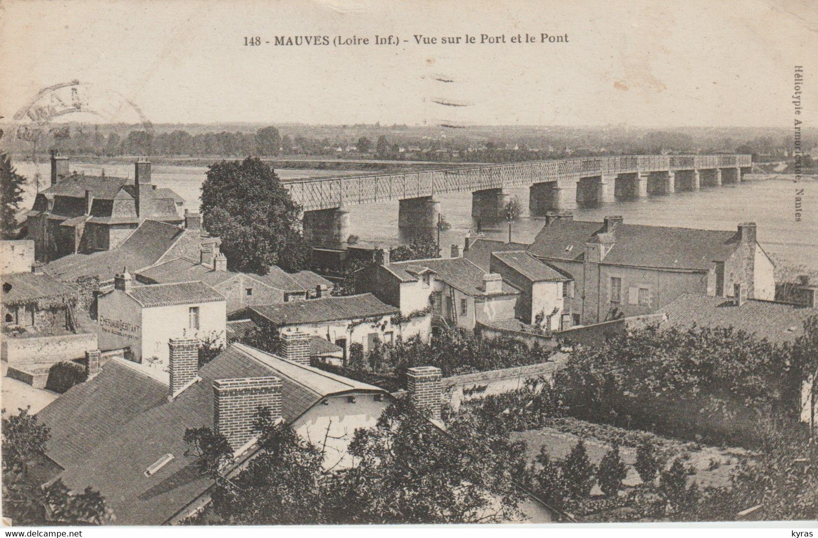 (44) MAUVES. Vue Sur Le Port Et Le Pont - Mauves-sur-Loire