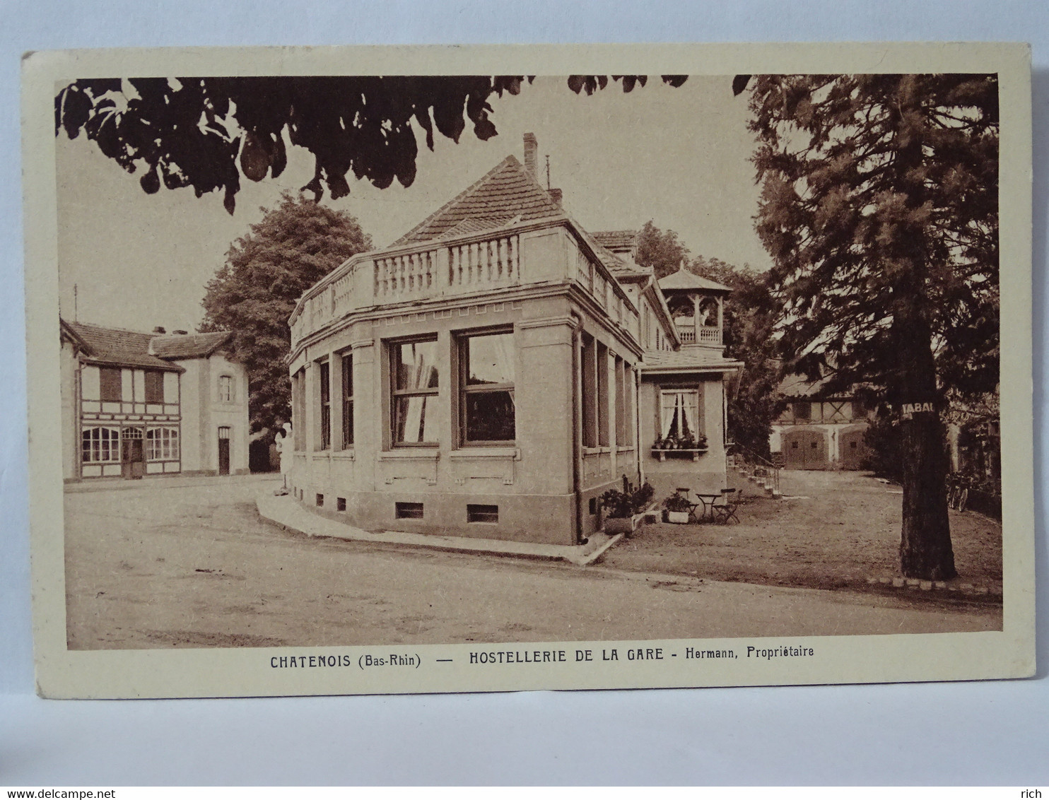 CPA 67 Bas Rhin - CHATENOIS - Hostellerie De La Gare - Hermann, Propriétaire - Chatenois