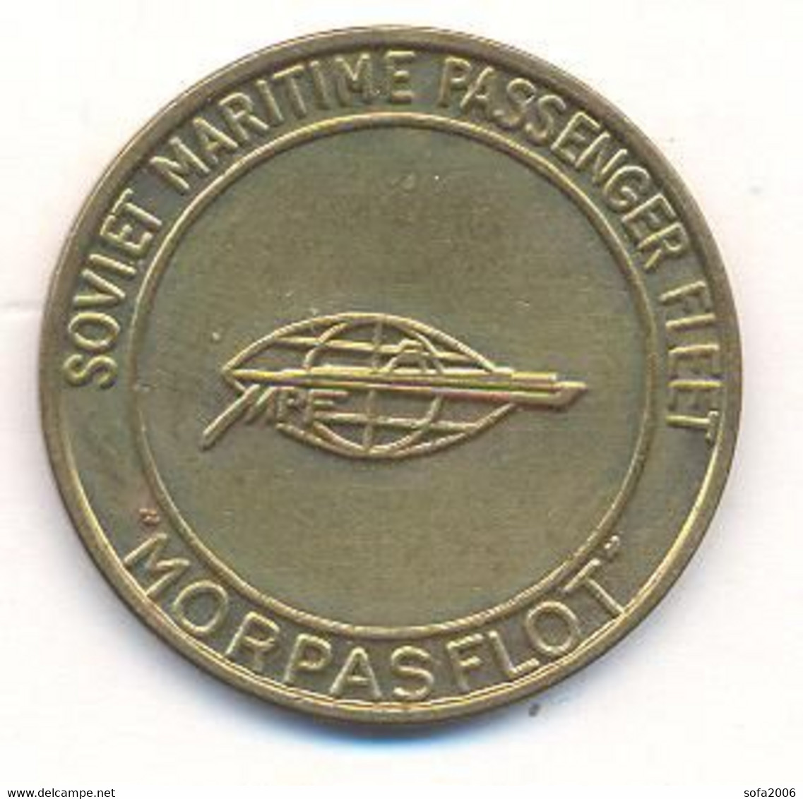 Jeton Token SOVIET MARITIME PASSENGER FLEET " MORPASFLOT" - Monétaires / De Nécessité