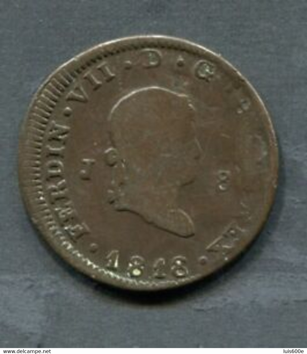 1818.ESPAÑA.MONEDA.FERNANDO VII.8 MARAVEDIS.JUBIA.CN - Monnaies Provinciales