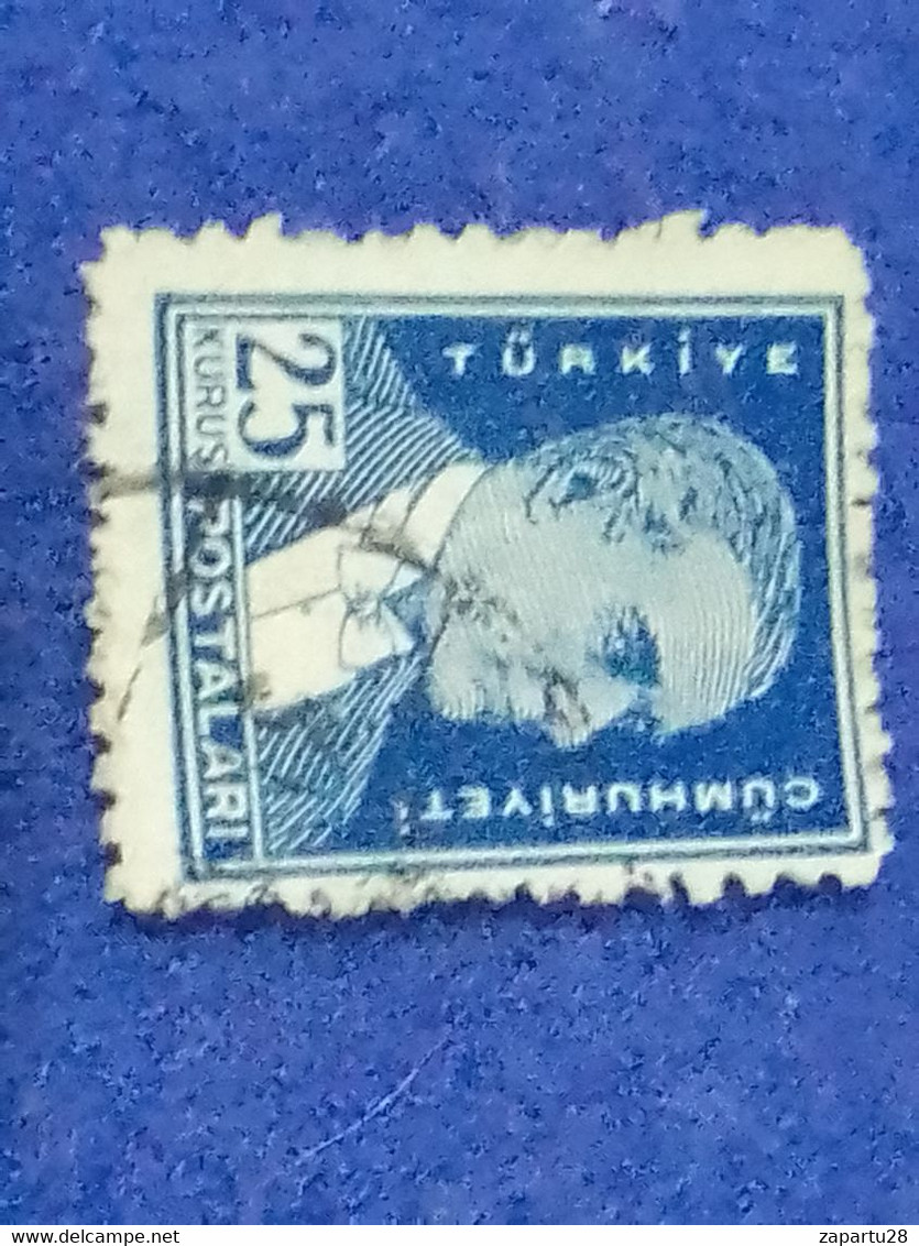 TÜRKİYE- 1930- 54-     25K    BİRİNCİ  ATATÜRK  DAMGALI - Oblitérés