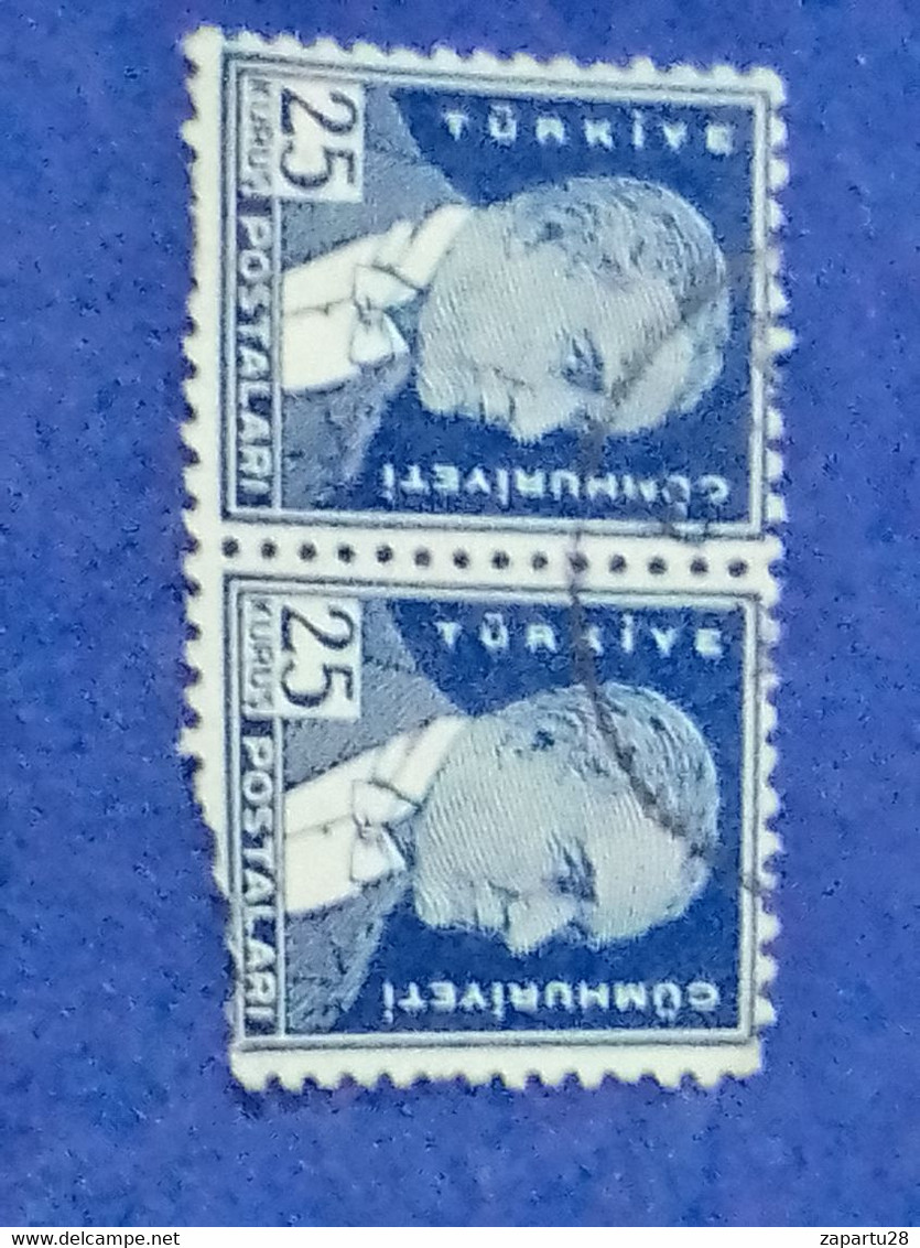 TÜRKİYE- 1930- 54-     25K    BİRİNCİ  ATATÜRK  DAMGALI - Used Stamps