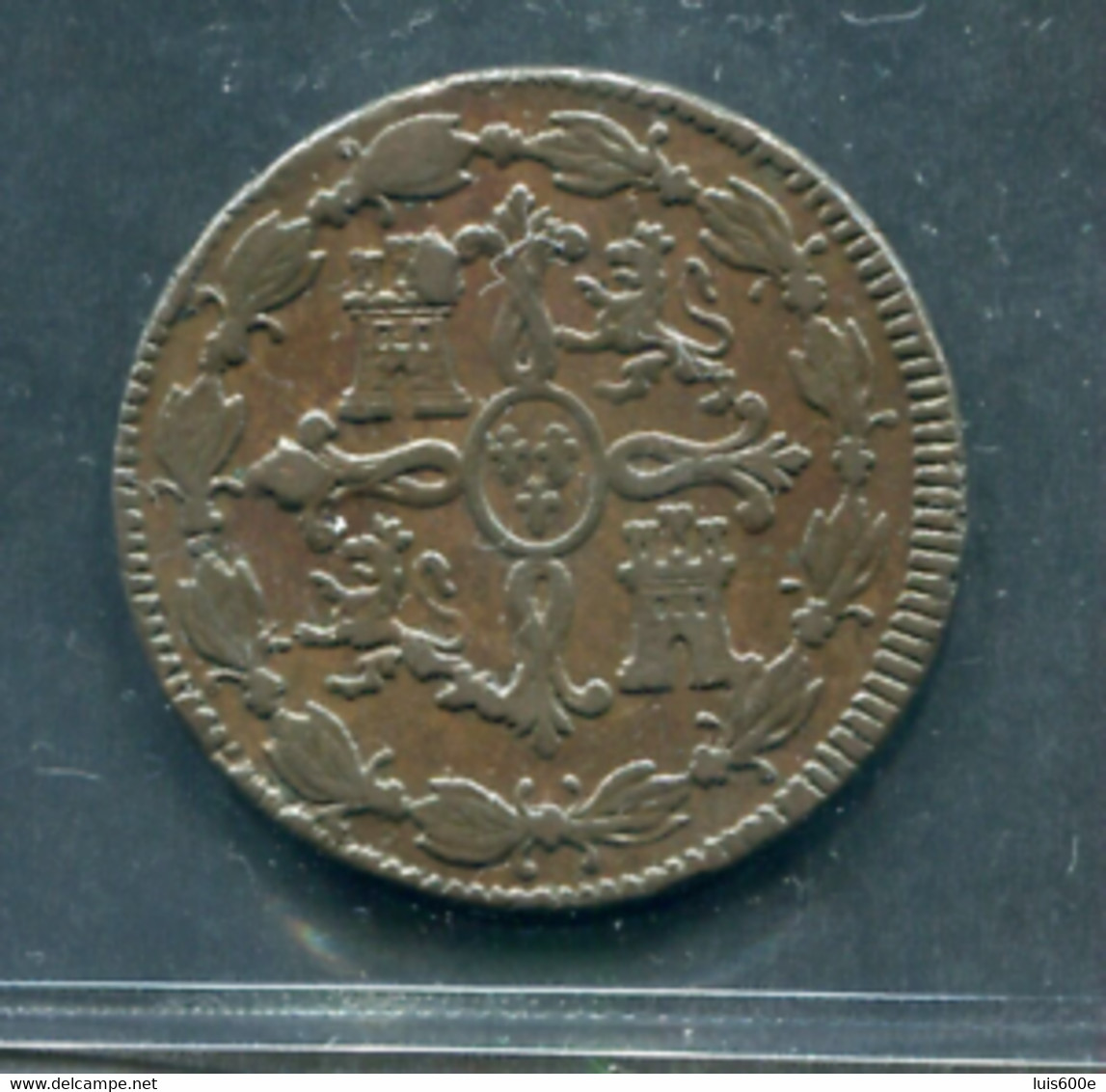 1821.ESPAÑA.MONEDA.FERNANDO VII.  8 MARAVEDIS COBRE-MBC - Münzen Der Provinzen