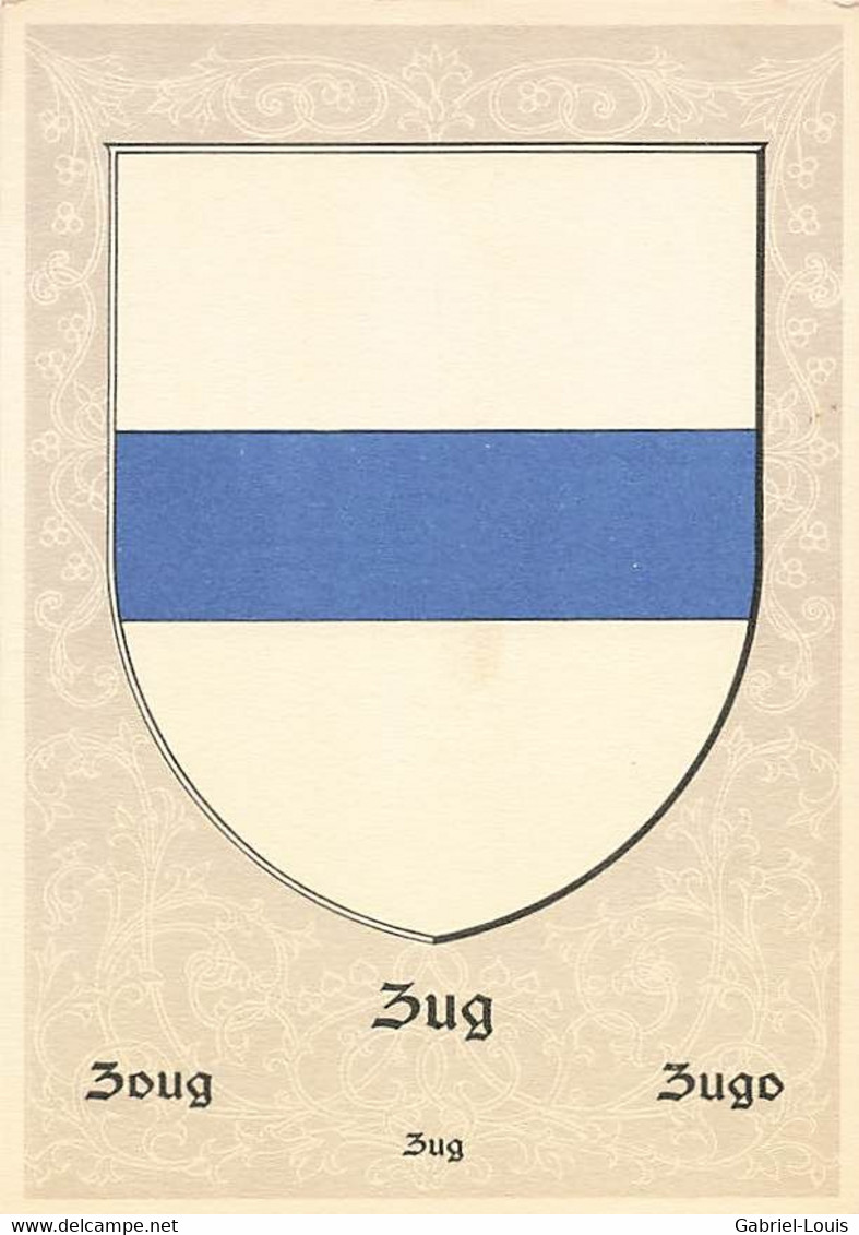 Drapeau Du Canton De Zug Flagge Kanton Zoug  Flag Wappen Bandiera Zugo 10 X 15 Cm - Zoug