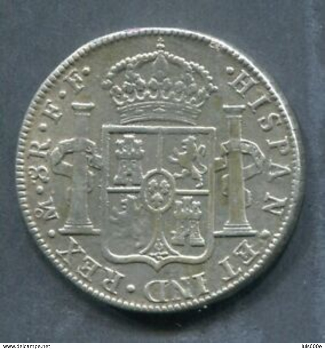 1783.ESPAÑA.CARLOS II.MEXICO-FF-MONEDA 8 REALES PLATA. MBC - Monnaies Provinciales