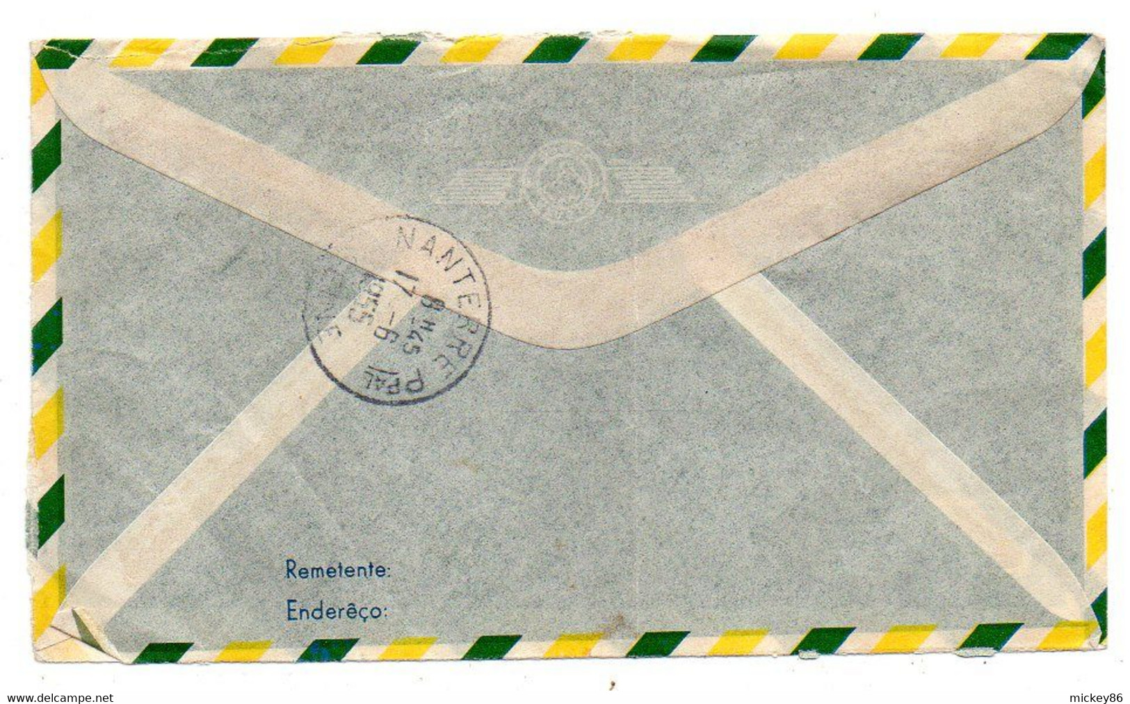 Brésil--1955--Lettre Recommandée  RIO  Pour NANTERRE-92 (France) ..Belle Composition De Timbres (personnages)..cachet - Brieven En Documenten