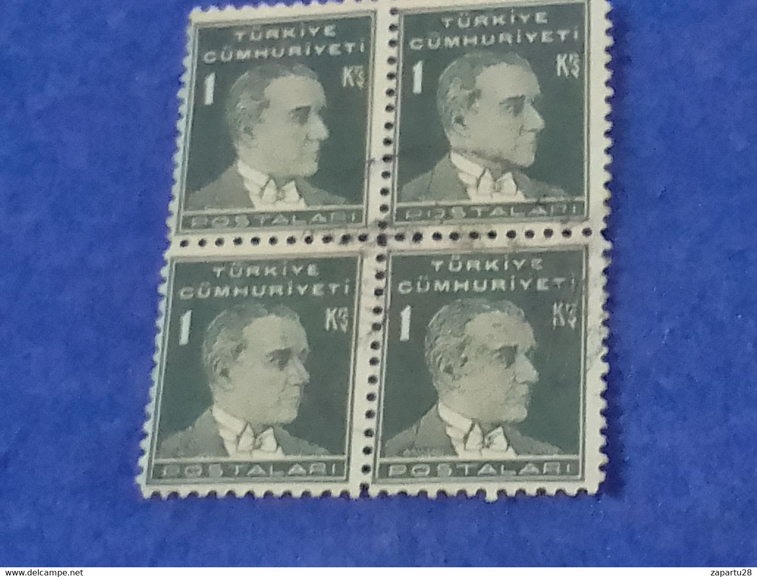 TÜRKİYE- 1930- 54-    1K    BİRİNCİ  ATATÜRK  DAMGALI - Used Stamps