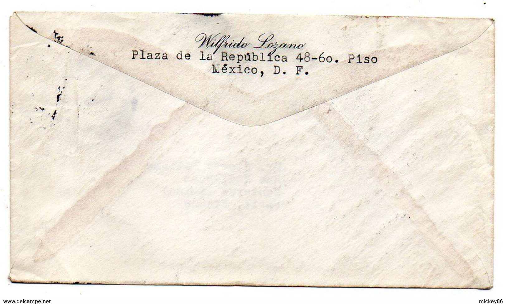 Mexique -1951--Lettre MEXICO  Pour NANTERRE-92 (France) ..timbres  Sur Lettre..cachet - Mexique