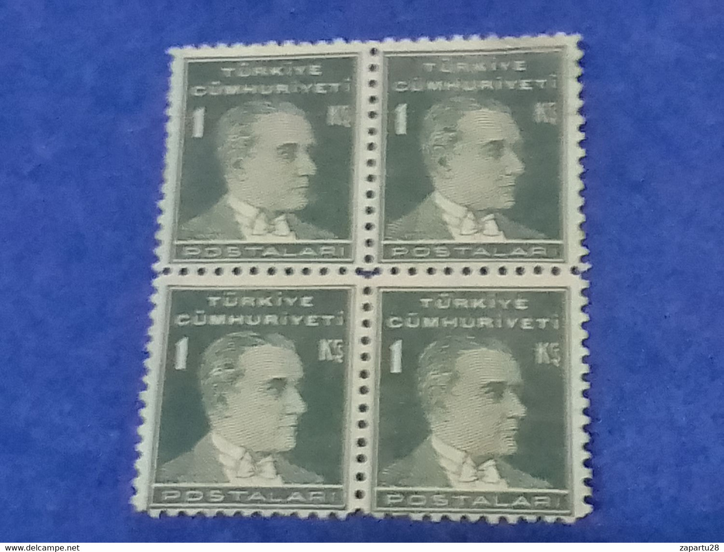 TÜRKİYE- 1930- 54-    1K    BİRİNCİ  ATATÜRK  DAMGALI - Used Stamps