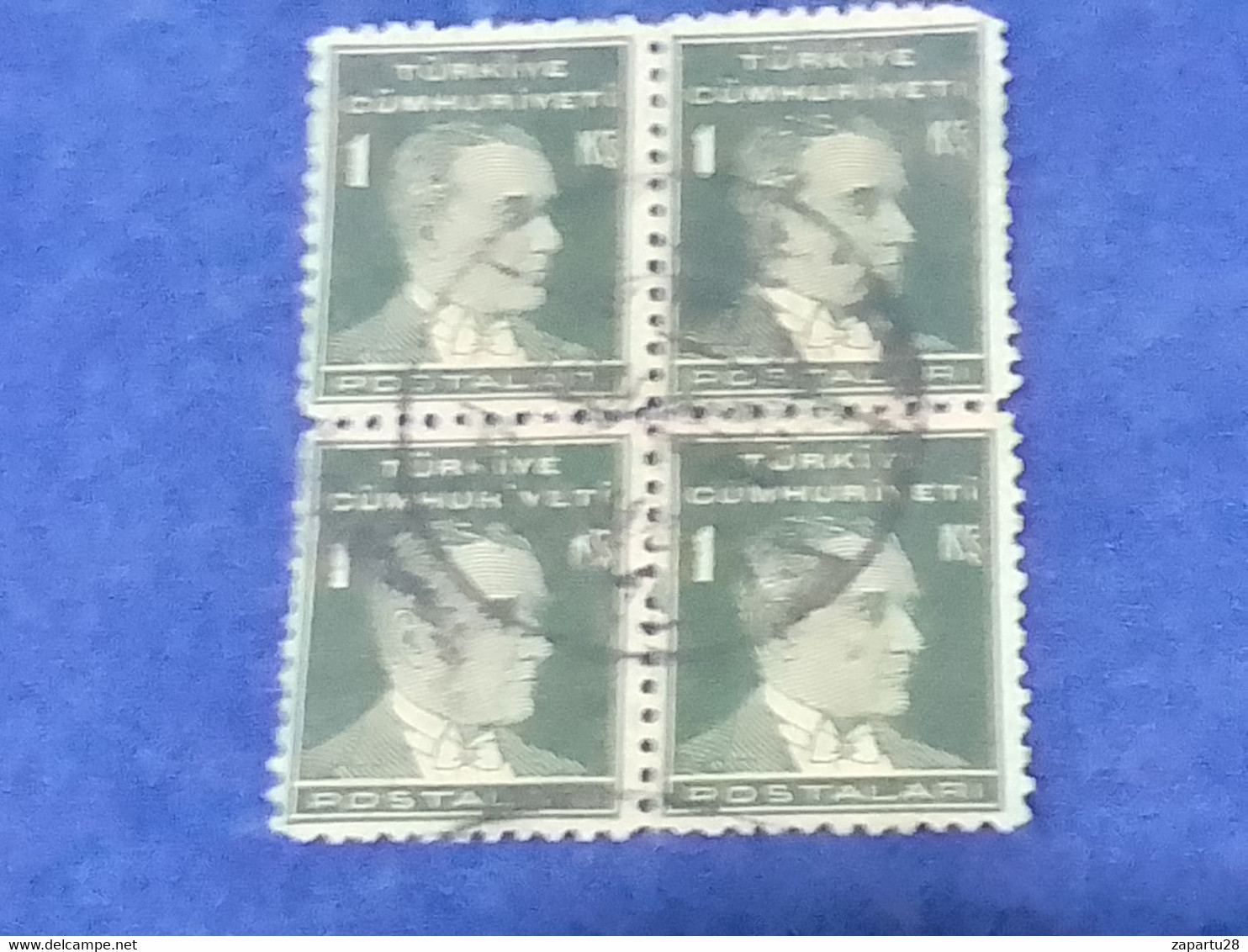 TÜRKİYE- 1930- 54-    1K    BİRİNCİ  ATATÜRK  DAMGALI - Used Stamps