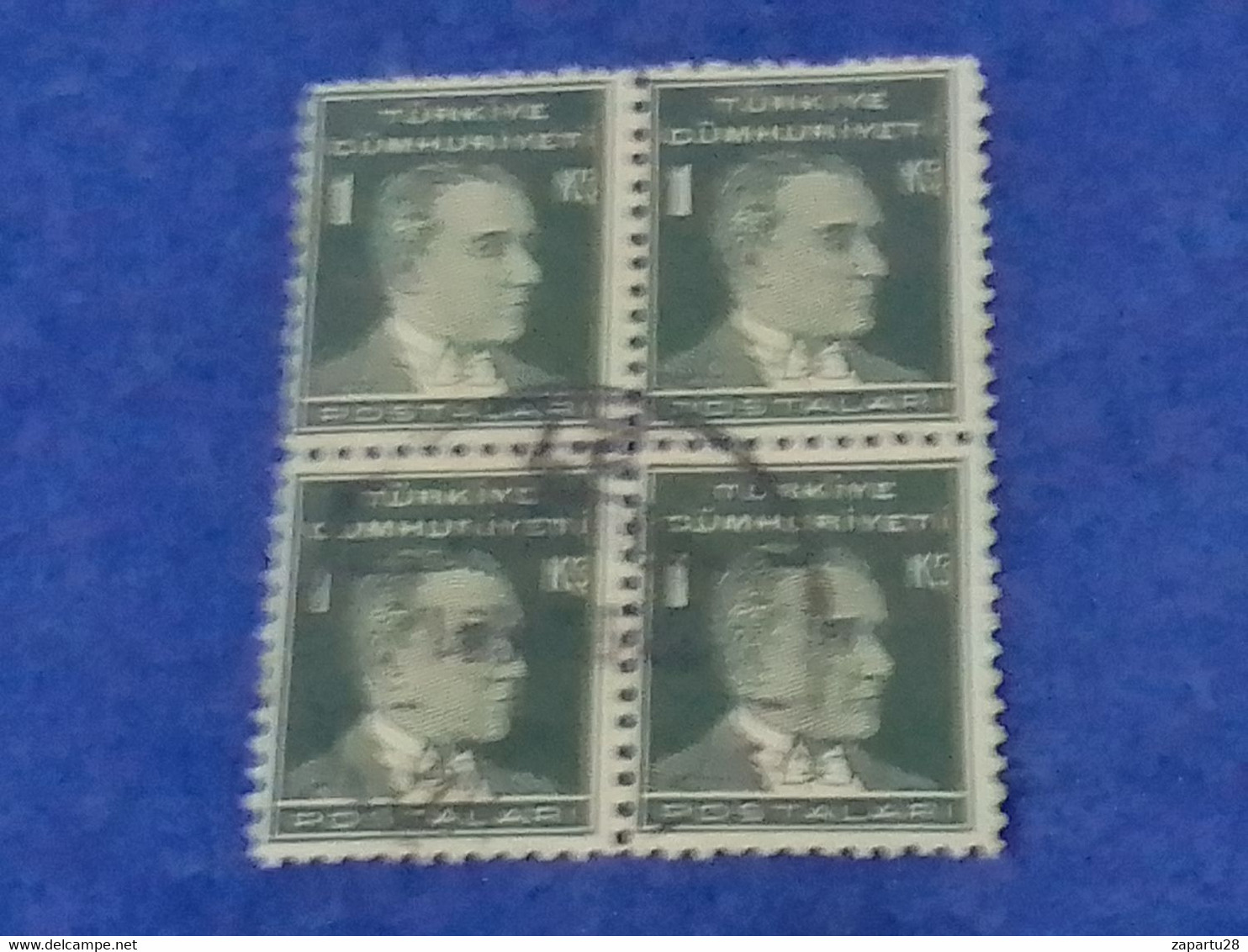 TÜRKİYE- 1930- 54-    1K    BİRİNCİ  ATATÜRK  DAMGALI - Used Stamps