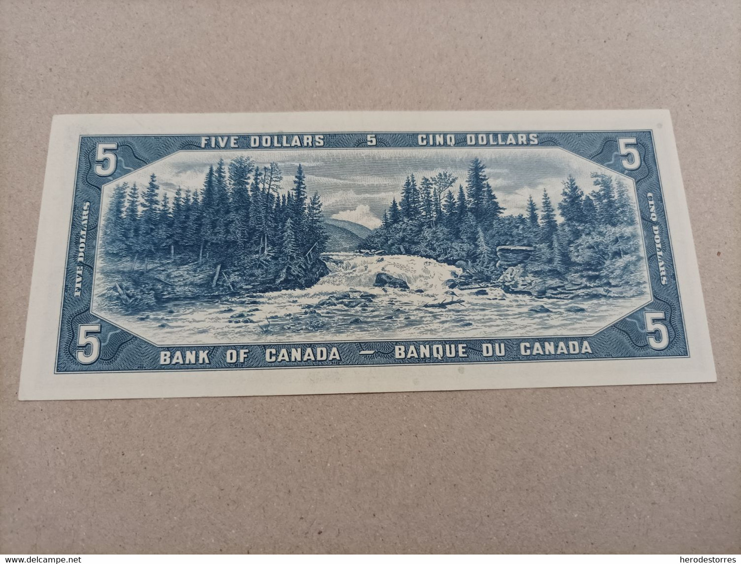 Billete De Canadá De 5 Dólares, Año 1954, UNC - Canada