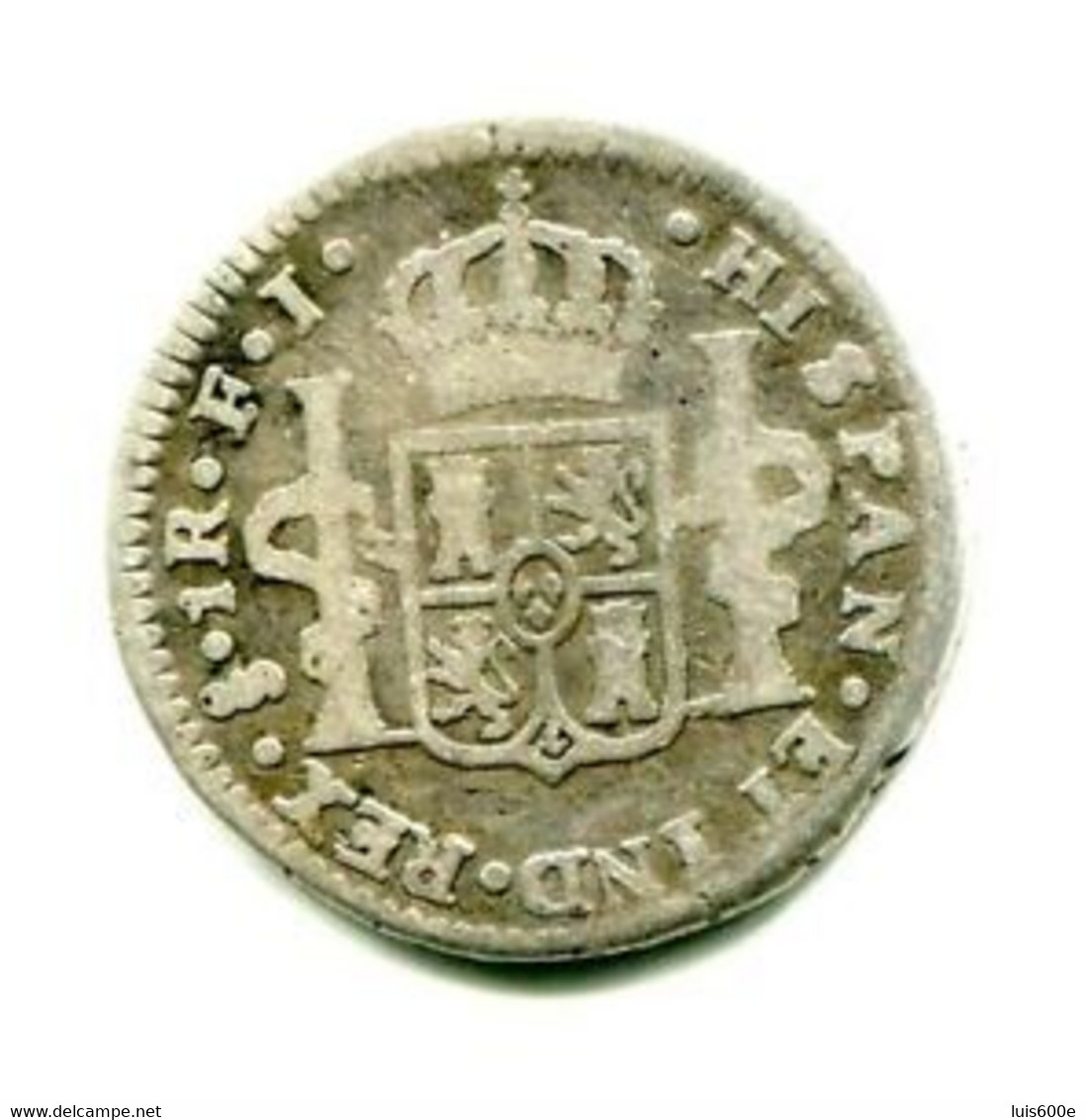 1816.ESPAÑA.MONEDA 1 REAL PLATA.FERNANDO VII.NUEUVO REINO.FJ. 3.8 GR. BC+ - Provinciale Munten