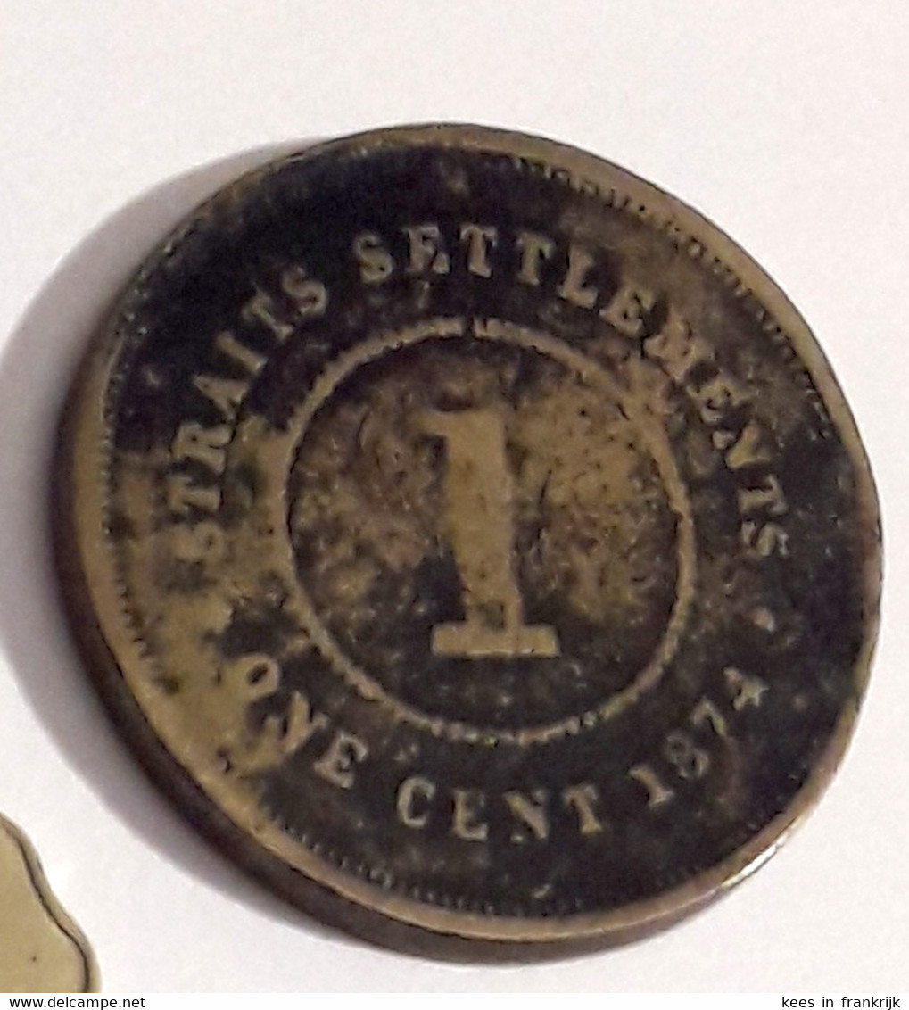 Straits Settlements - 1 Cent 1874 - Singapour