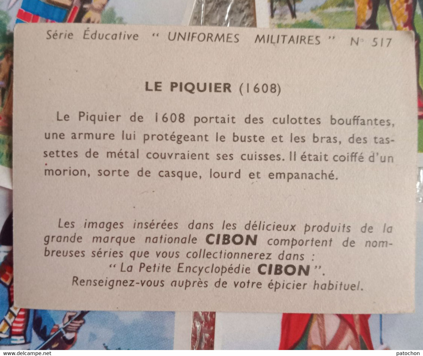 13 Vignette Image Panini Uniformes Militaires à Travers Les Siècles Chocolat CIBON - Schokolade