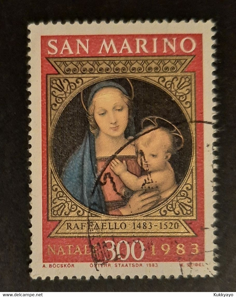 Francobolli San Marino Raffaello Sanzio Madonna 1983 - Used Stamps