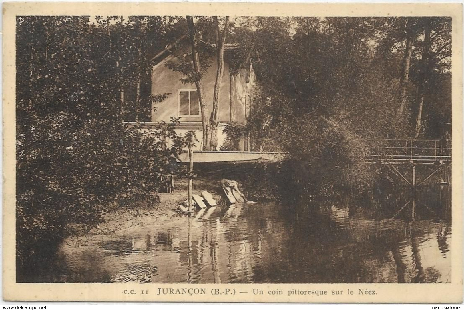 D 64. JURANCON.  UN COIN PITTORESQUE.  CARTE ECRITE - Jurancon