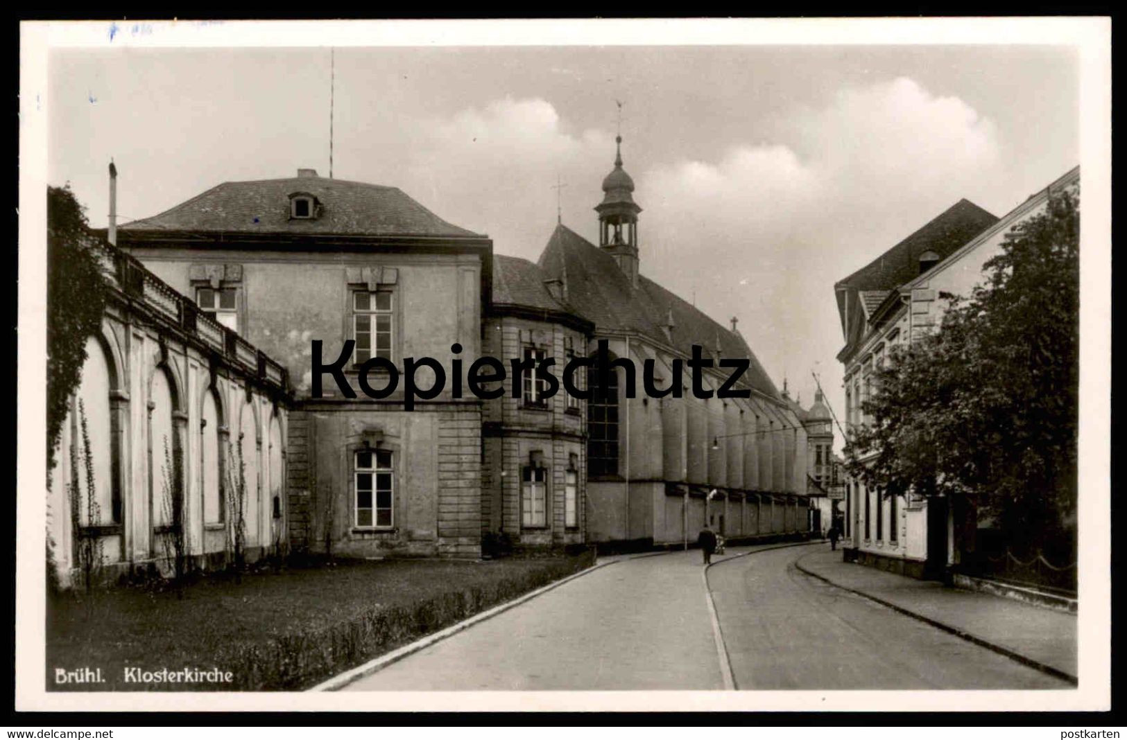 ALTE POSTKARTE BRÜHL BEI KÖLN KLOSTERKIRCHE KLOSTER KIRCHE Ansichtskarte Cpa Postcard - Brühl