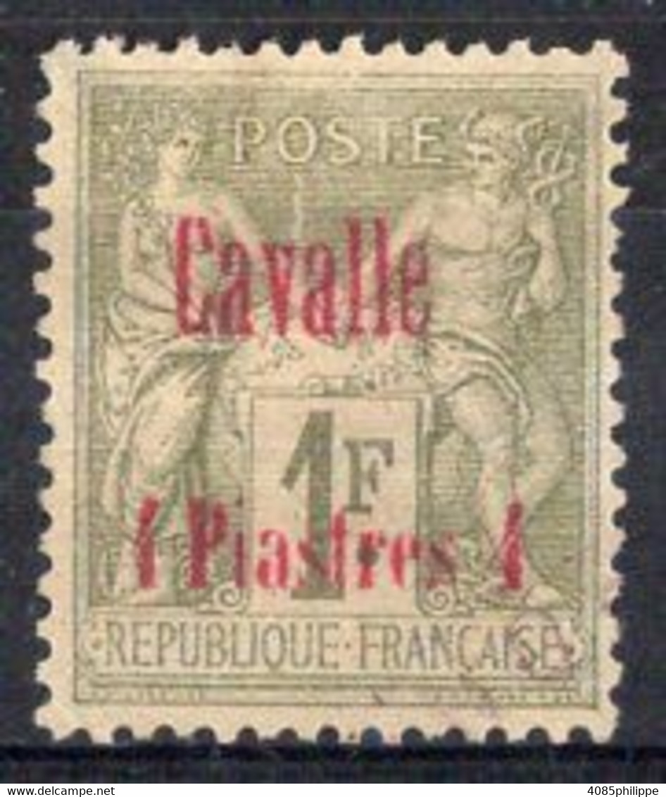 Cavalle Timbre-poste N°8 Oblitéré Très Léger Aminci 2mm²  ( Angle Haut Gauche ) Cote : 100€00 - Usados