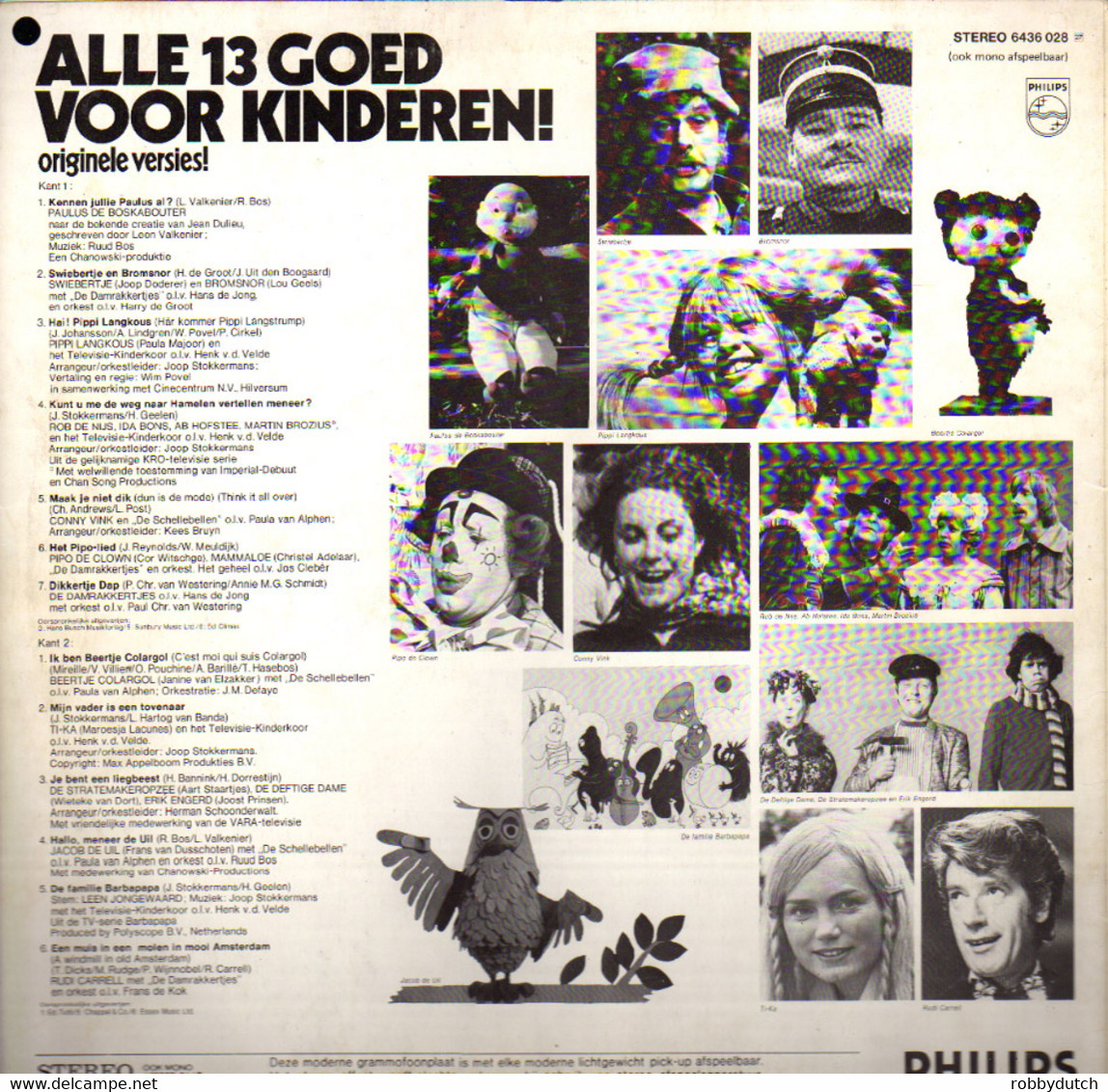 * LP *  ALLE 13 GOED VOOR KINDEREN - DIVERSE ARTIESTEN (Holland 1974 - Kinderlieder