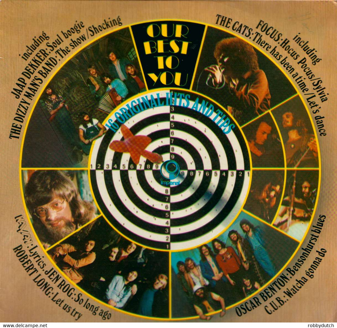 * LP * OUR BEST TO YOU - DIZZY MAN' S BAND / FOCUS / CATS / JEN ROG / KAYAK A.o. (NL 1973) - Compilaties