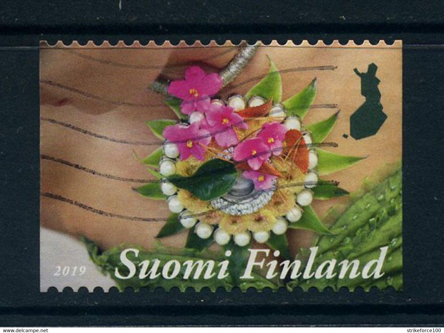 Finland 2019- Used Stamp, Floral Artistry, Part Set (1/3). - Gebruikt