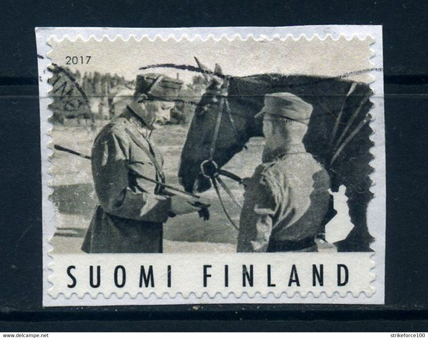 Finland 2017- Used Stamp On Paper, Marshal Carl Gustaf Emil Mannerheim. - Gebraucht