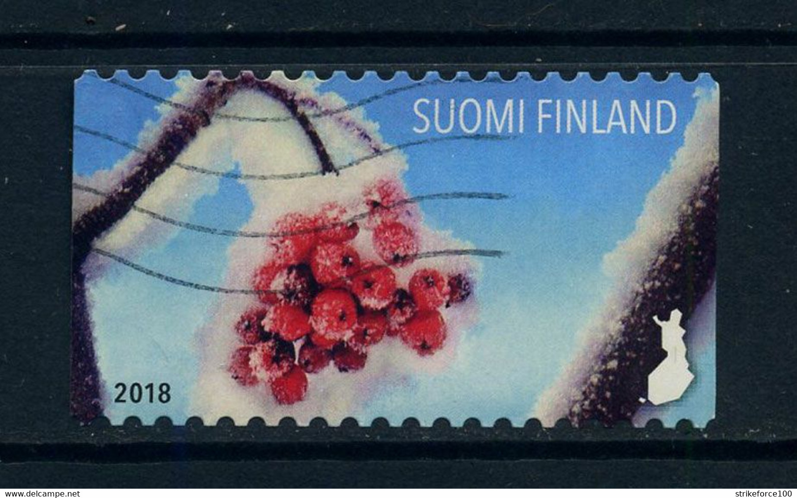 Finland 2018 - Snow Berries, Fine Used Stamp. - Gebruikt