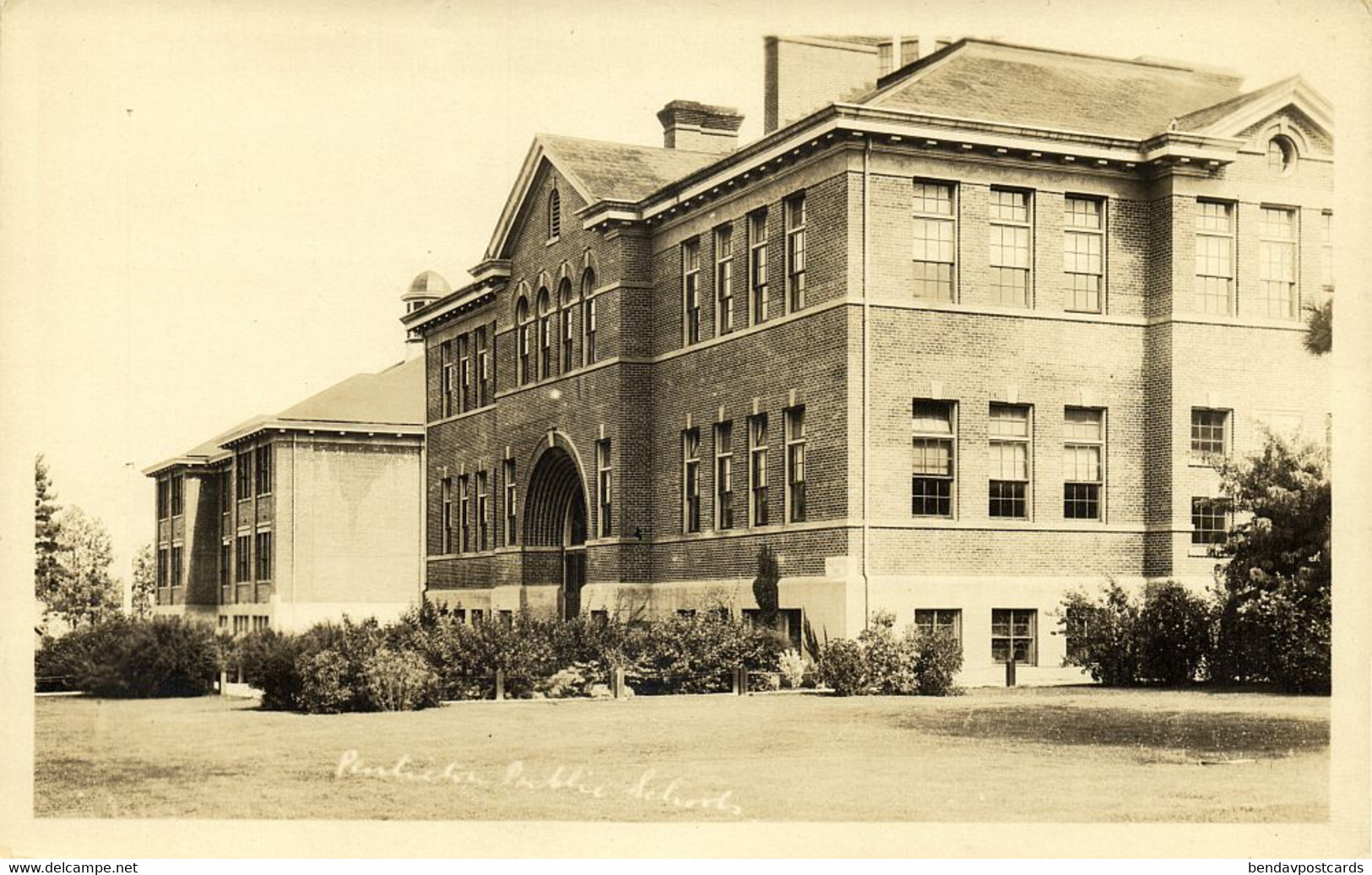 Canada, PENTICTON B.C., Public School (1910s) RPPC Postcard - Penticton