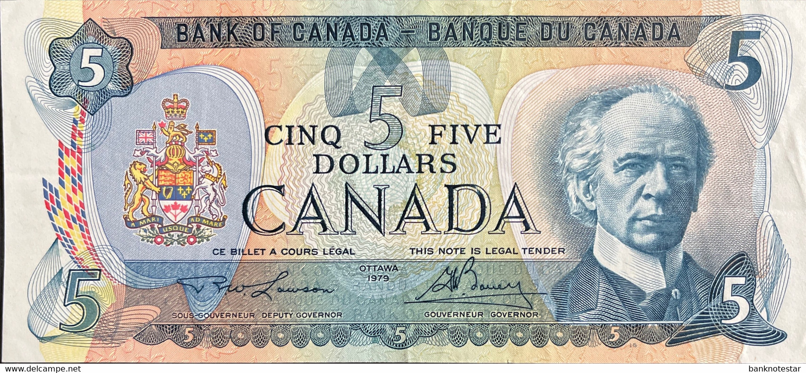 Canada 5 Dollars, P-87b (1972) - Very Fine - Canada